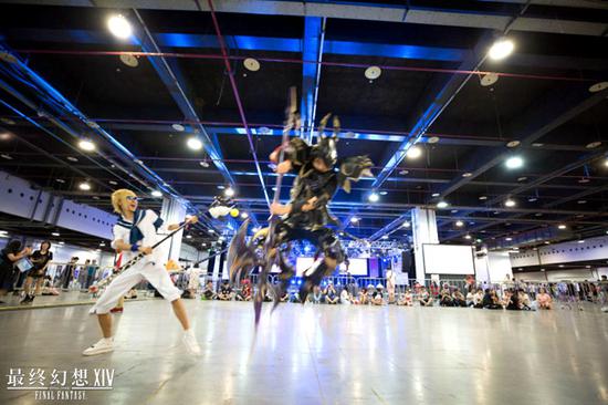 FF14粉丝现场的COSPLAY表演