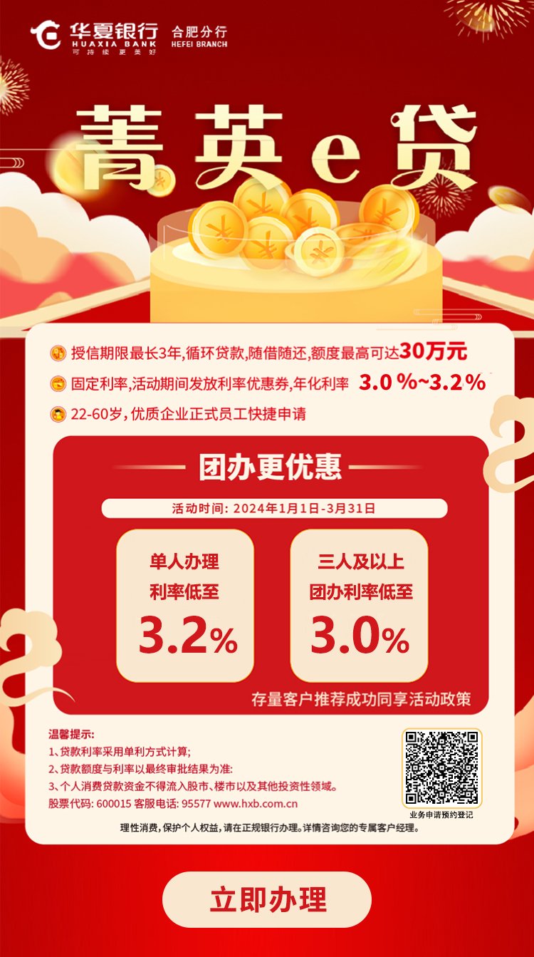 华夏银行菁英e贷