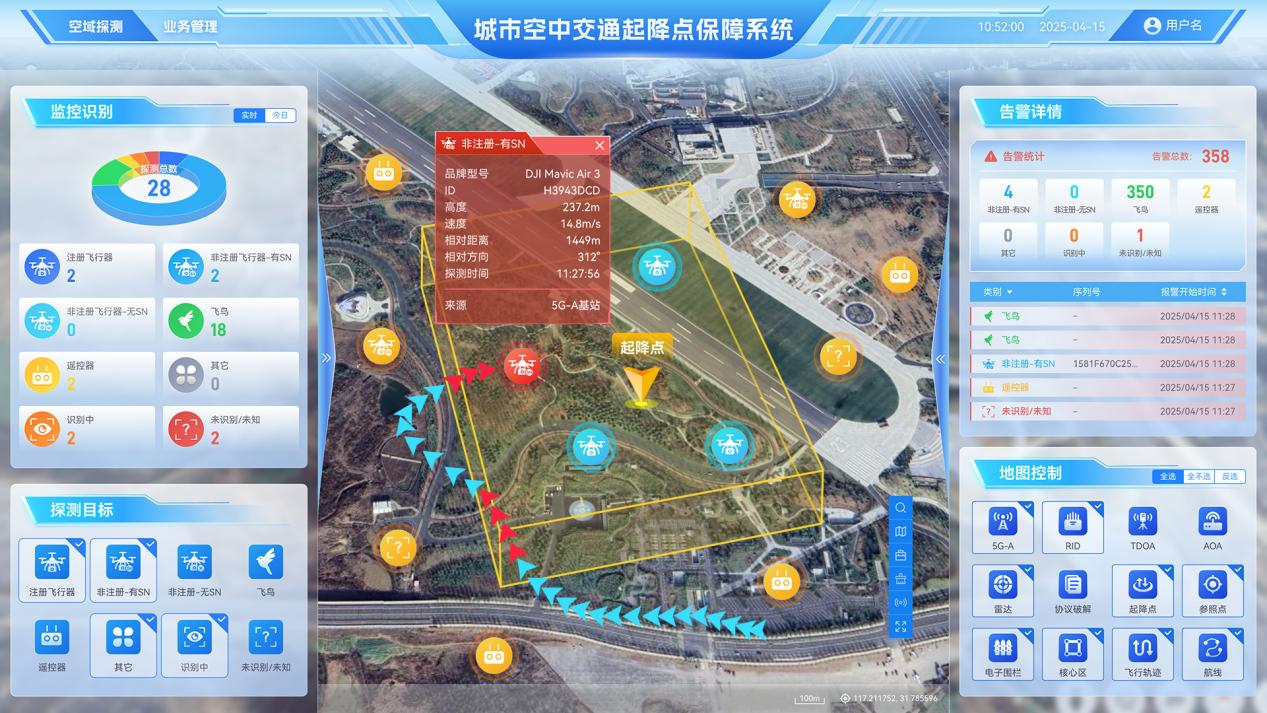 “昇”起降点低空安全保障系统