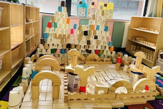 合肥市蓝光融熠幼儿园自由搭建乐趣无限