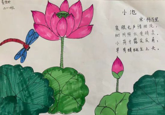 传承经典 诗情画意——亳州市第十小学二年级语文"诗配画"活动