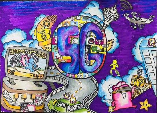 分享到  以天马行空的笔触畅想"5g"时代,少年时刻关注着这个瞬息万变