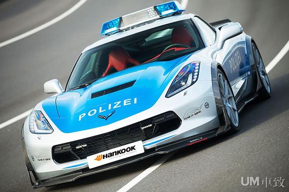 够炫酷!实拍科尔维特警车