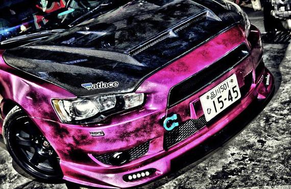 改装三菱翼神与邻家长腿妹纸