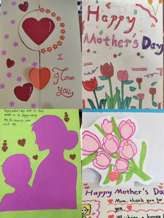 弘扬孝文化 感恩母亲节——歙县行知小学举行母亲节英语贺卡制作比赛