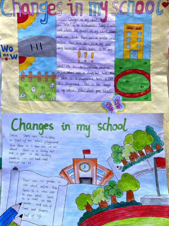 合肥市六安路小学荣城花园分校:开展六年级英语学科节之"changes in