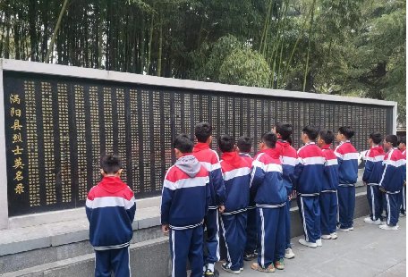 缅怀革命先烈树牢总体国家安全观涡阳中学开展清明祭烈士活动