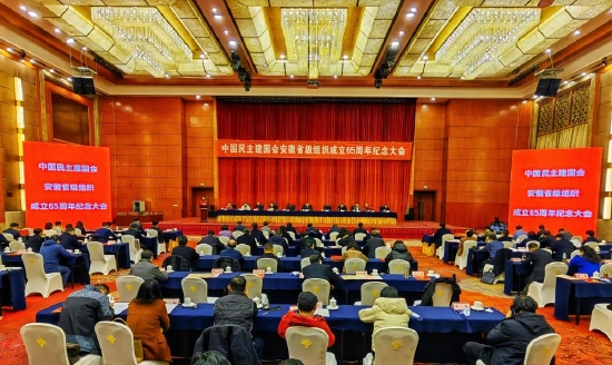 民建安徽省委召开省级组织成立65周年纪念大会