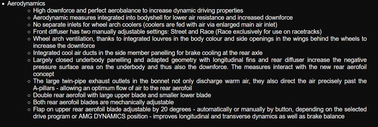 AMG GT 黑系列 空气动力学改进