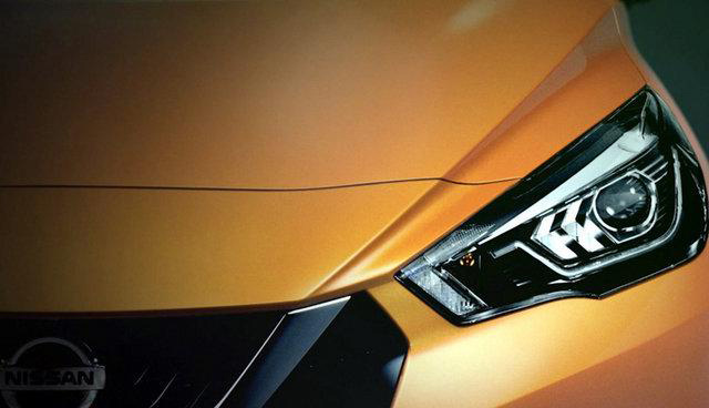 日产全新玛驰预告图曝光 巴黎车展首发