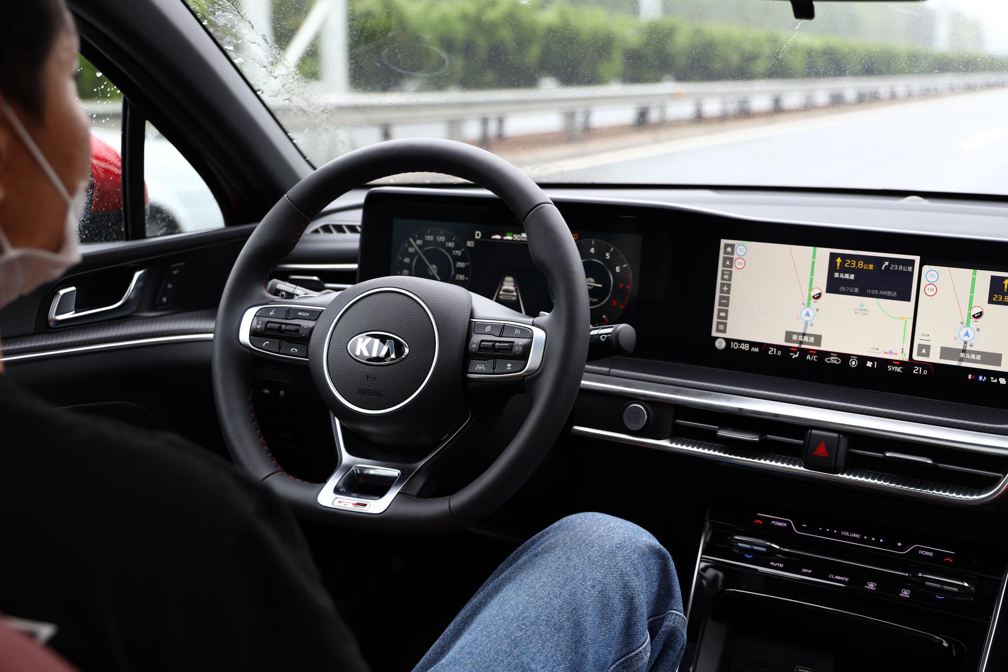 全新凯酷K5车道保持演示