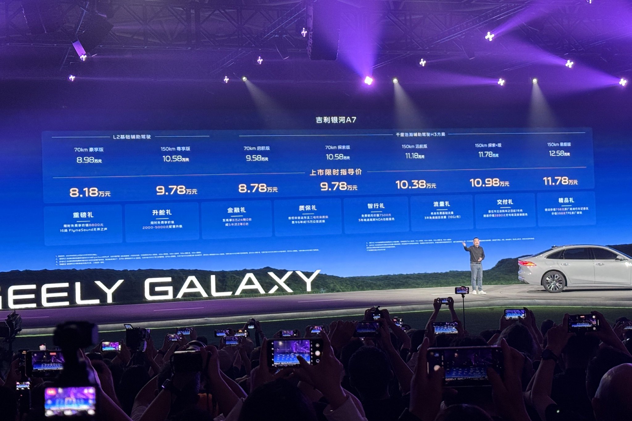 吉利银河A7上市 限时指导价8.18万元起