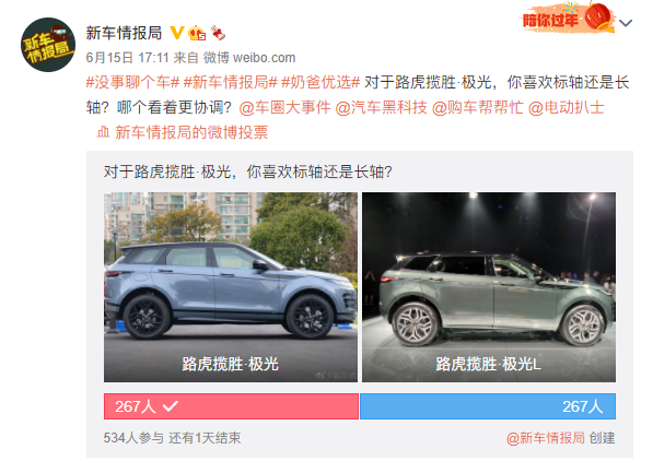 #一车一问# 路虎揽胜极光加长 大家都在讨论什么？