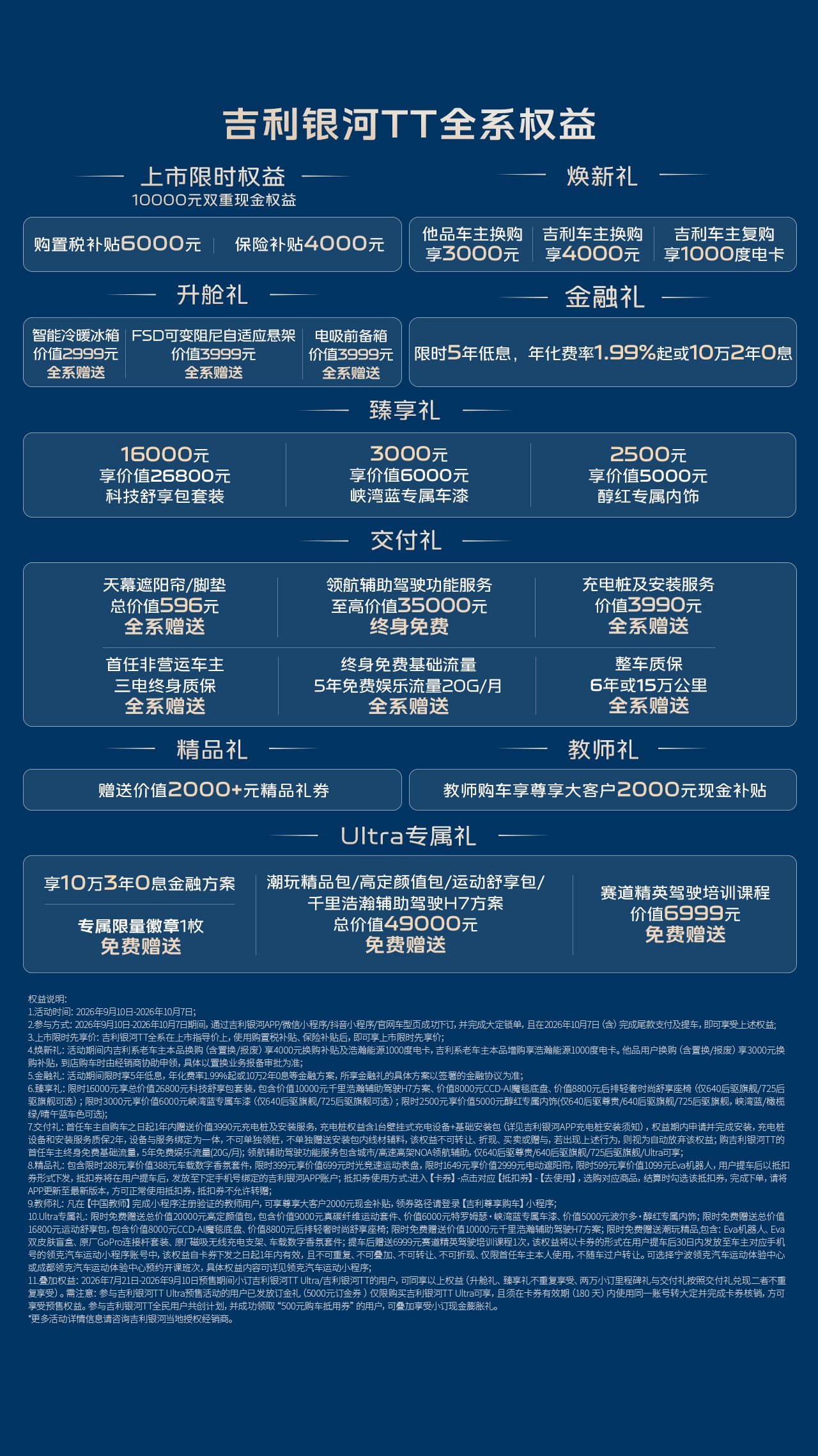 吉利银河TT正式上市 限时先享价12.99万起