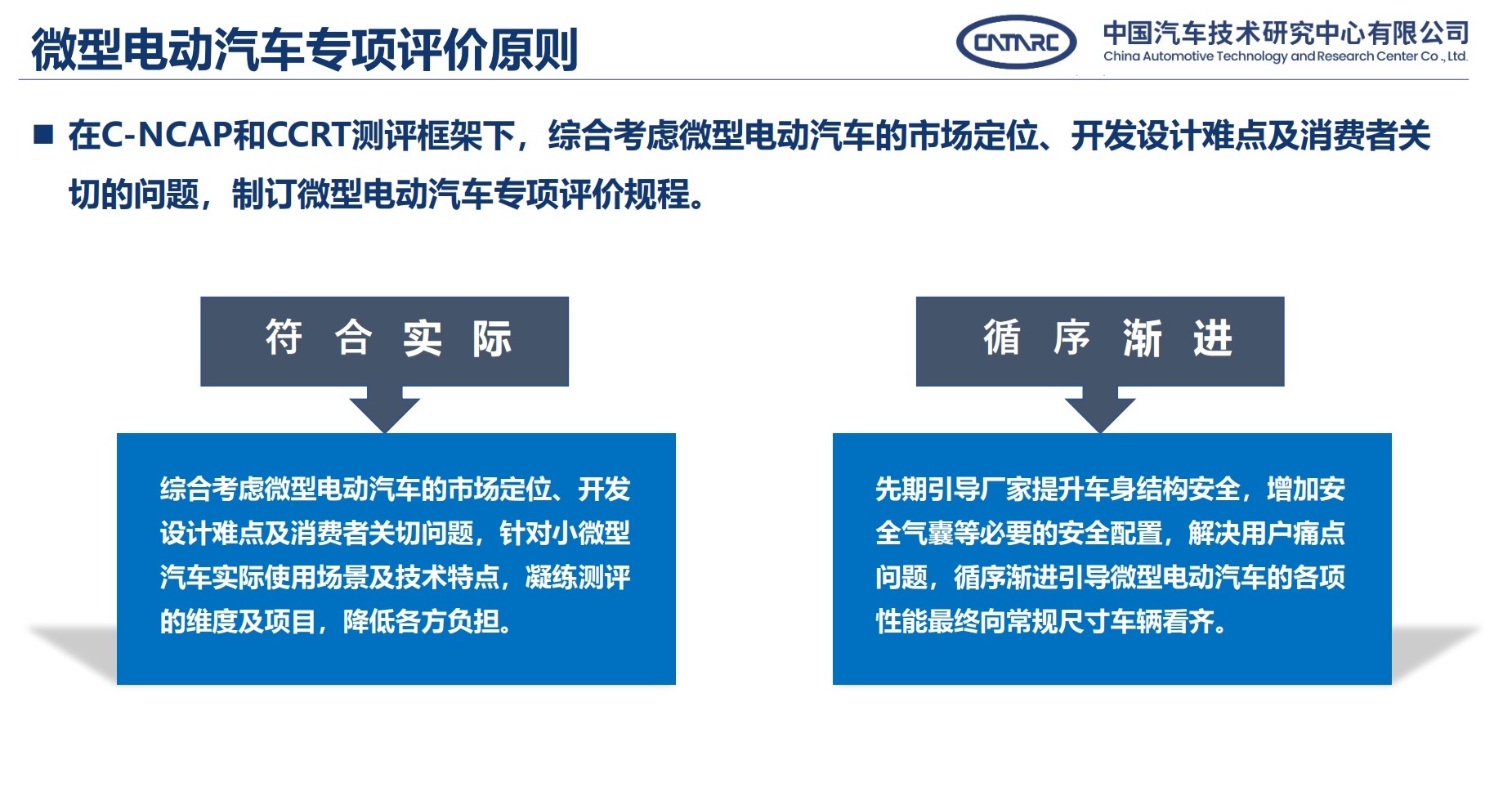 中汽中心发布微型电动汽车专项评价规程