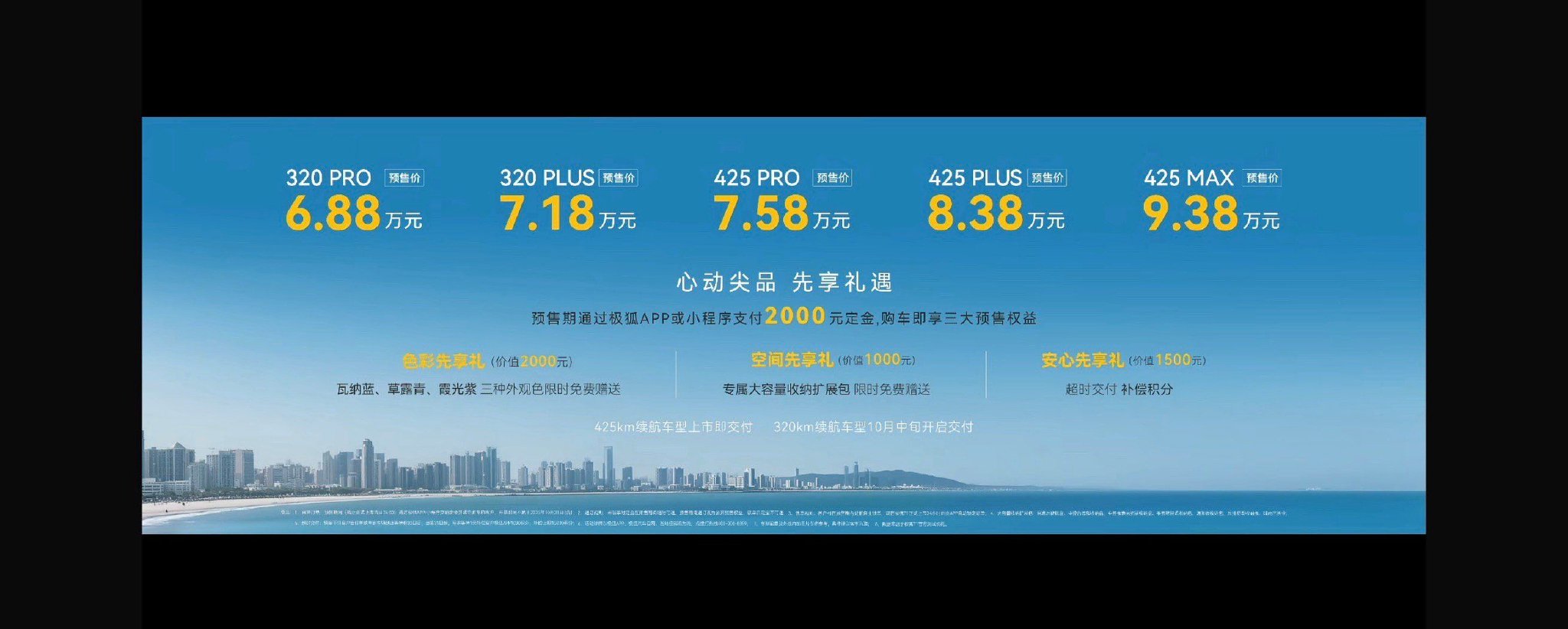 预售价6.88-9.38万元 极狐T1正式开启预售