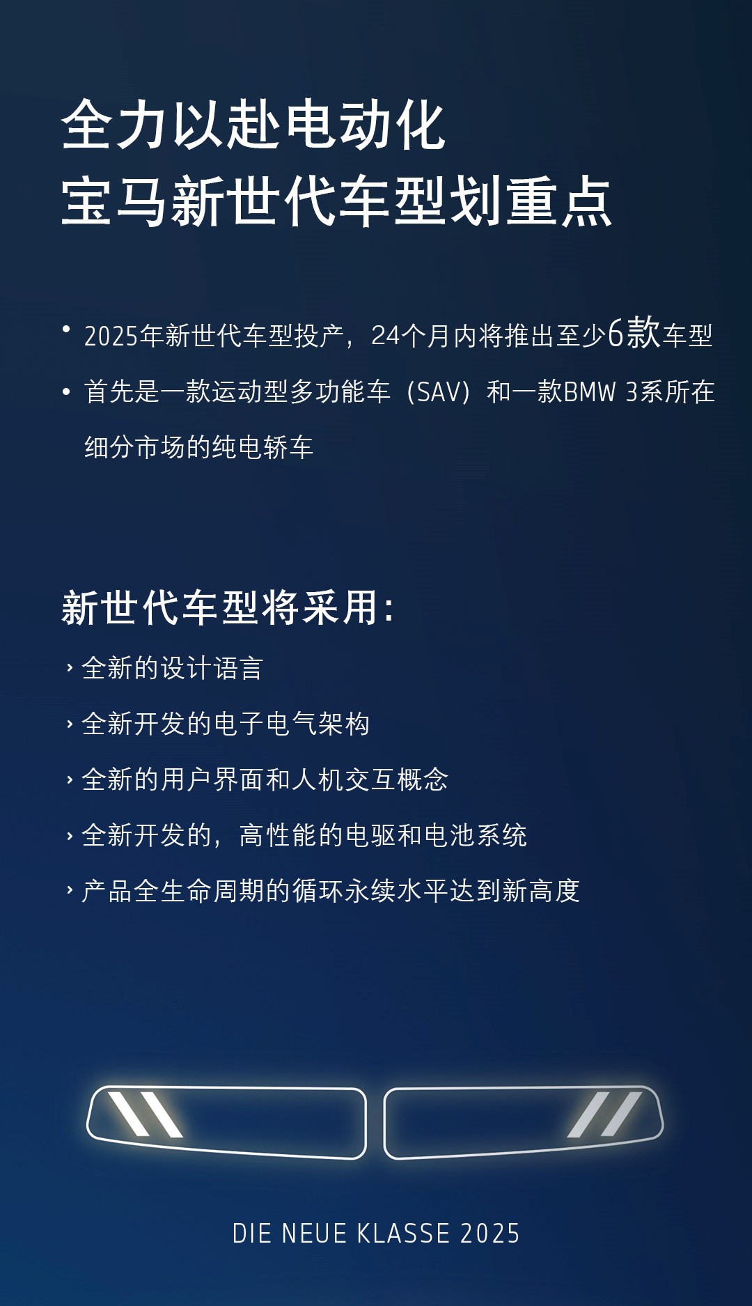 宝马集团：2025年将投产新世代车型 推出至少6款新车