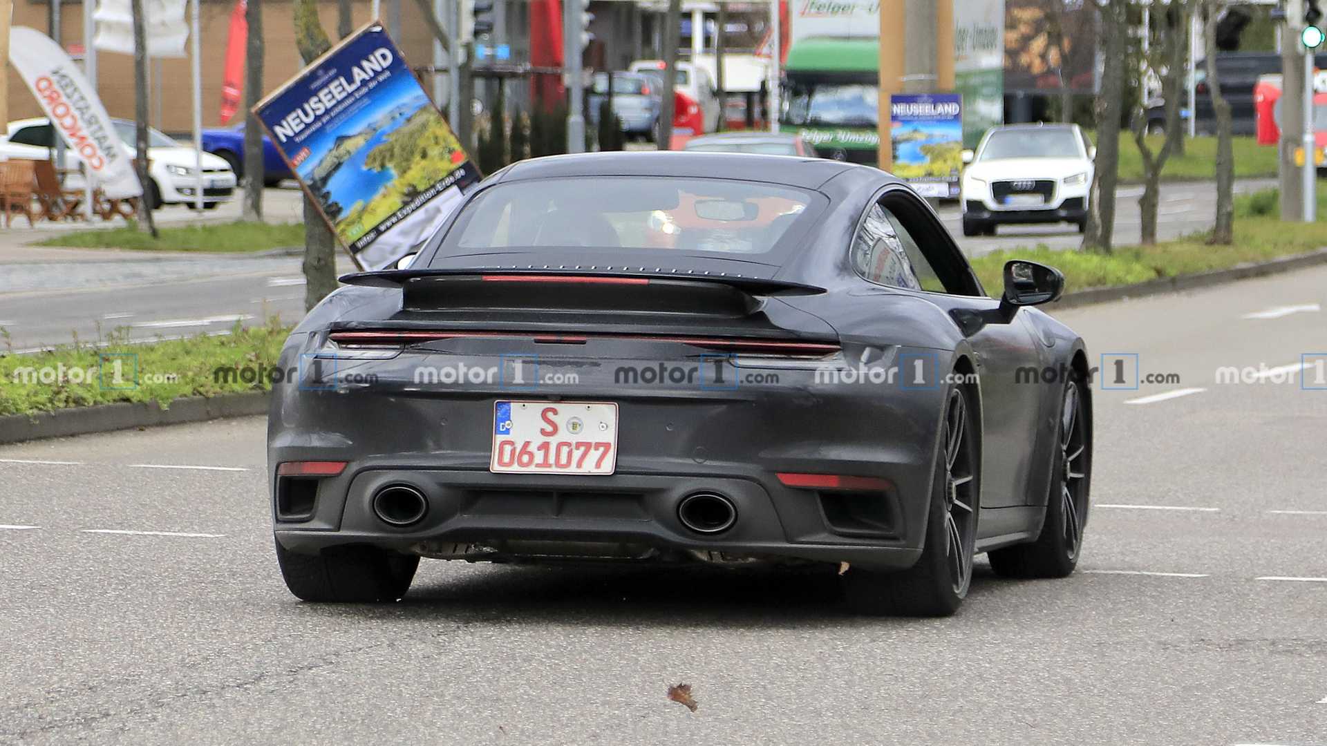 保时捷911 Turbo最新谍照 有望春季发布