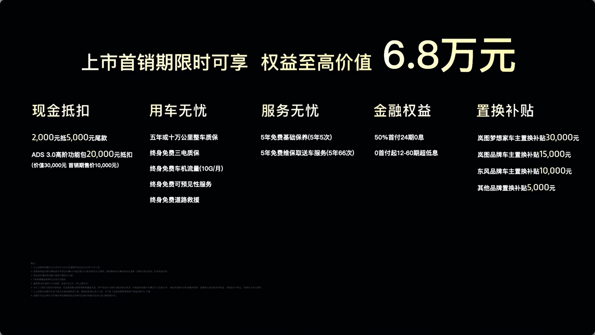 售价32.99-44.99万元 全新岚图梦想家上市