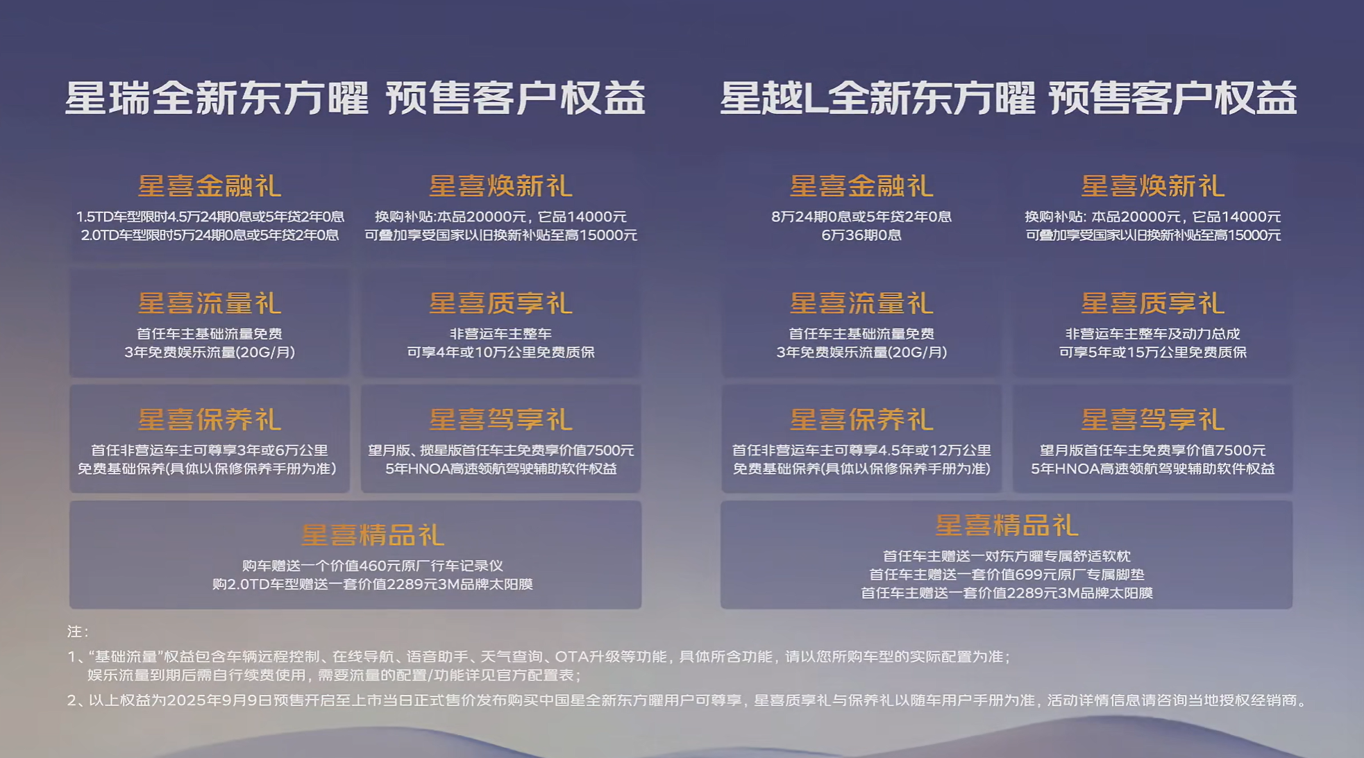 吉利中国星全新东方曜系列 预售价9.97万起