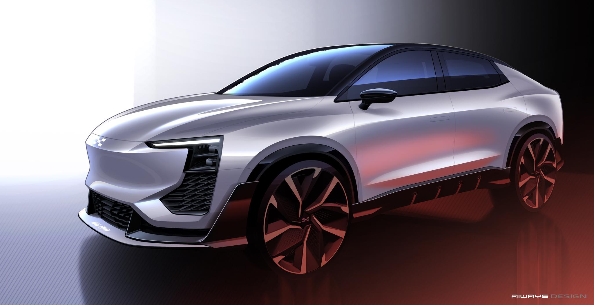 2020日内瓦车展：爱驰U6 ion将全球首发 设计图曝光