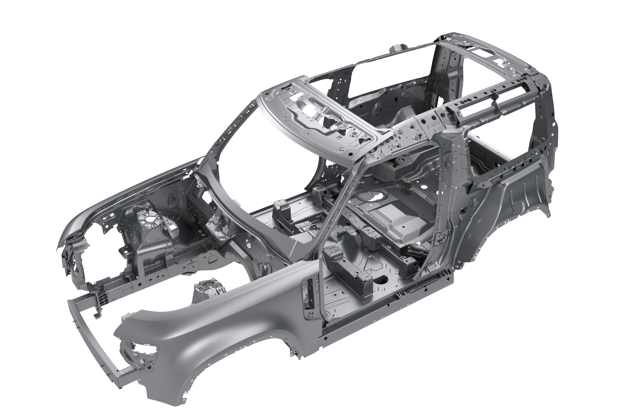 轻量化全铝承载式车身