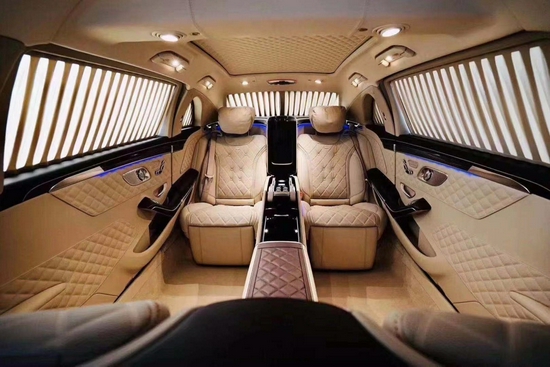 奔驰迈巴赫s680普尔曼防弹加长版钜惠中