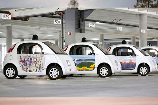 谷歌无人驾驶测试原型车