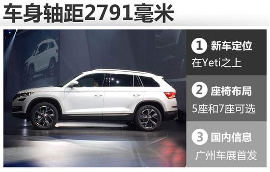 斯柯达7座SUV基于MQB平台 明年4月国产上市