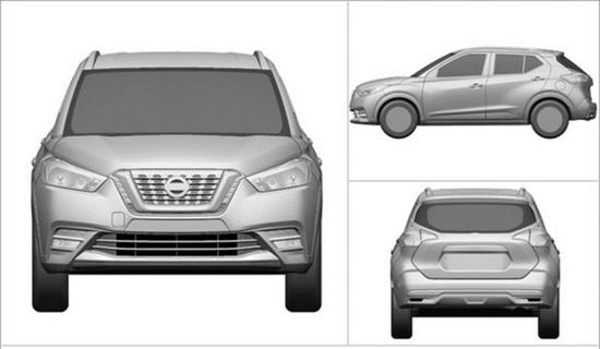 日产全新小型SUV专利图