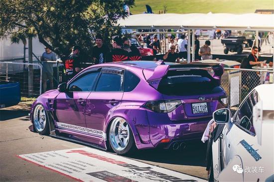 妖艳骚紫的宽体豹子 斯巴鲁WRX改装案例