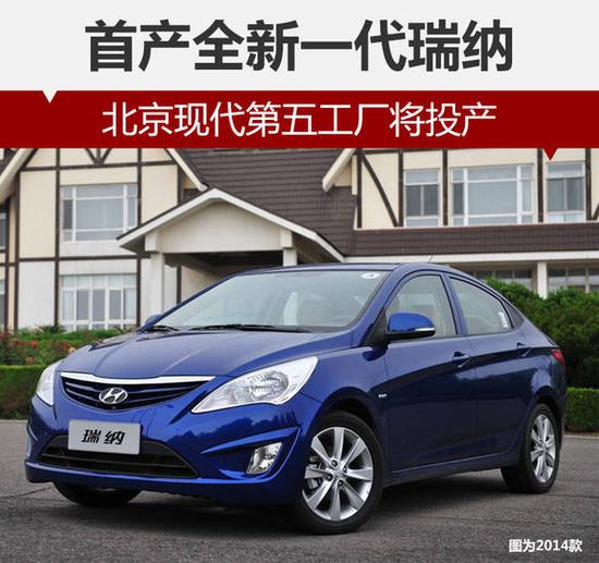 北京现代第五工厂将投产 首产新一代瑞纳