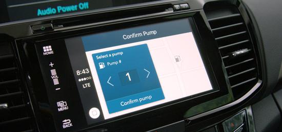 本田联合VISA推出的车内支付功能