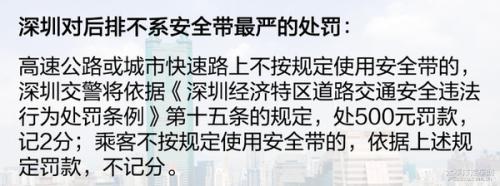 确保自己和他人安全 浅析后排不系安全带危害