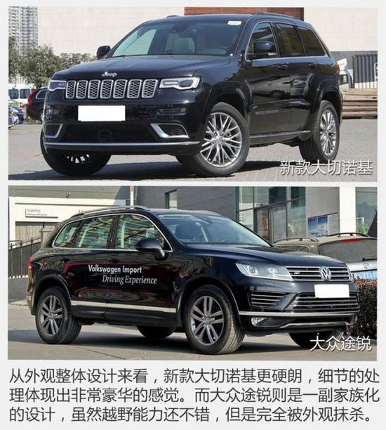 真男人的座驾 新款大切诺基对比大众途锐-图2