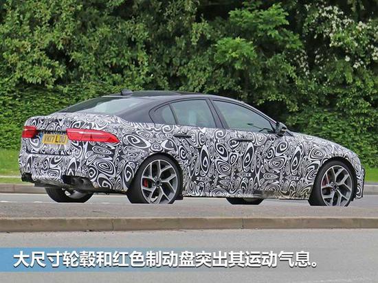 捷豹全新XE SVR性能版谍照 对手瞄准宝马M3-图3