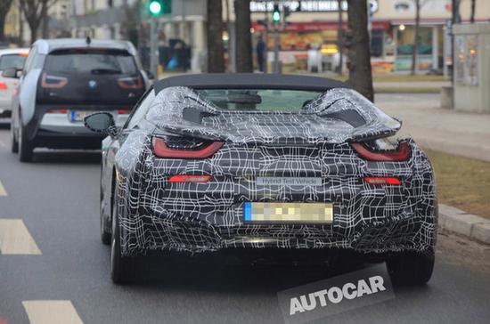 宝马i8 Spyder谍照曝光 或将明年初推出