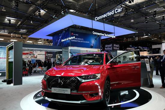 搭载华为车联网技术的DS7 Crossback车型亮相汉诺威工业博览会