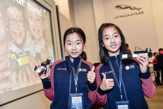 中国足球小将体验了极具挑战性的捷豹小学挑战项目