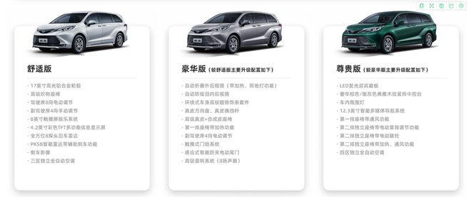 Sold 30.98-40.58 million yuan GAC Toyota Saina officially listed