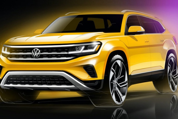大众全新Atlas crossover渲染图！明年5月开售
