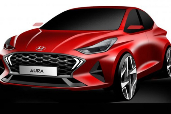 现代新款Aura官图曝光 搭1.2L引擎/两天后发布