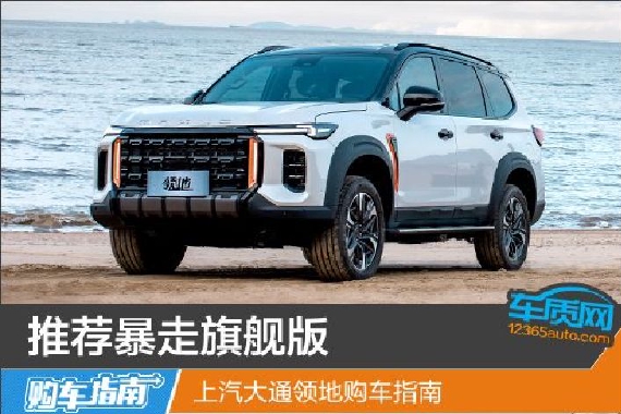 推荐暴走旗舰版 上汽大通领地购车指南