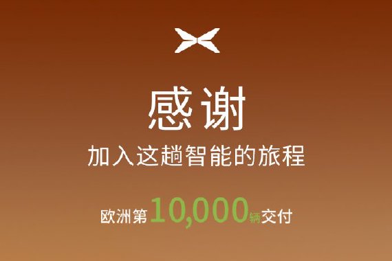 小鹏汽车欧洲第10000辆交付 “出海2.0”战略提速