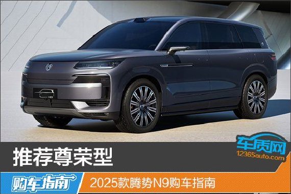 推荐尊荣型 2025款腾势N9购车指南