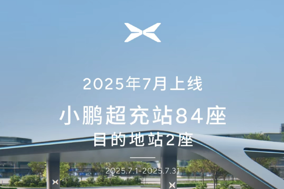 小鹏汽车7月新增86座自营充电站，充电网络覆盖超2440座