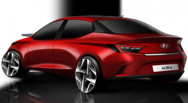 现代新款Aura官图曝光 搭1.2L引擎/两天后发布