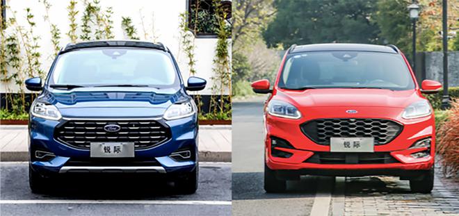 左：2.0T四驱嘉享款，右：2.0T四驱纵享款ST-LINE