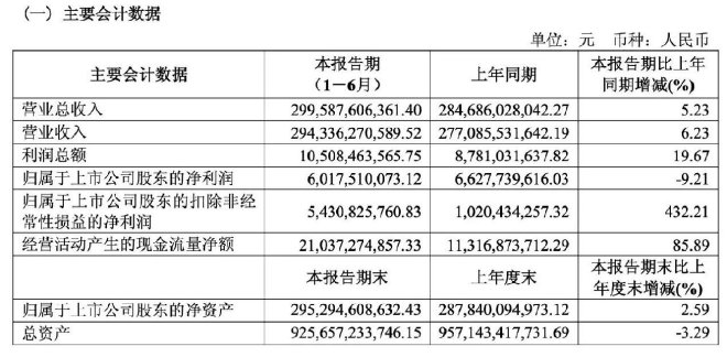 同比增长5.23% 上汽集团2025上半年总营收约3000亿元