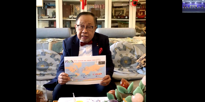 中国工程院院士、中国电工技术学会特聘顾问、EVS34大会主席陈清泉视频致辞